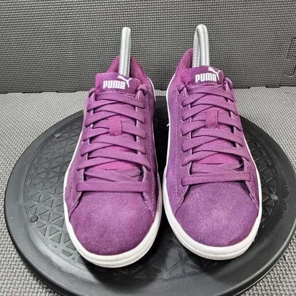 Womens Sz 6 Purple Puma Vikky Soft Foam Suede Sneakers - Picture 3 of 9